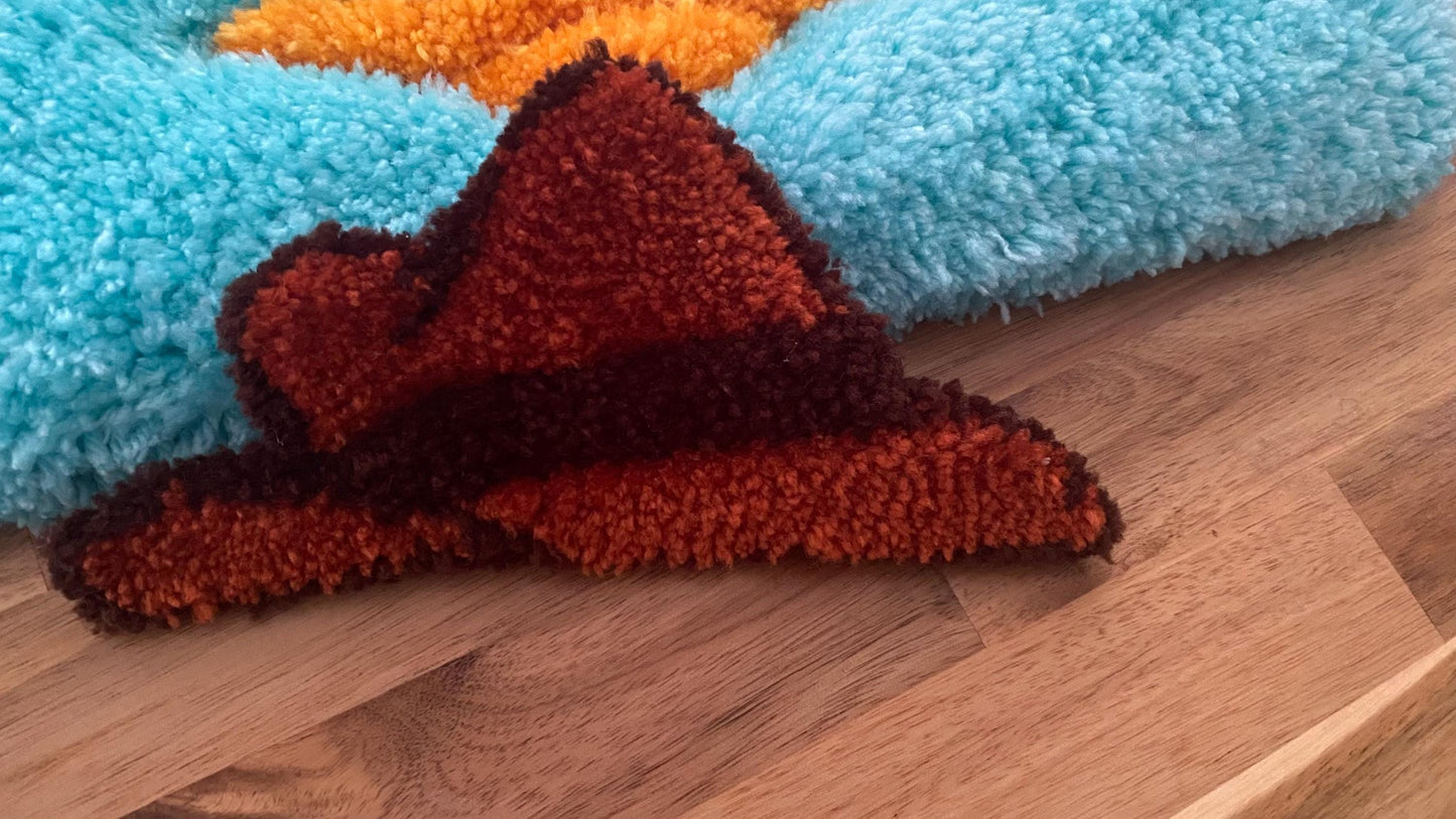 Perry the Platypus Klavye Halısı - Turkuaz Gizli Ajan Masa Paspası 44x16cm