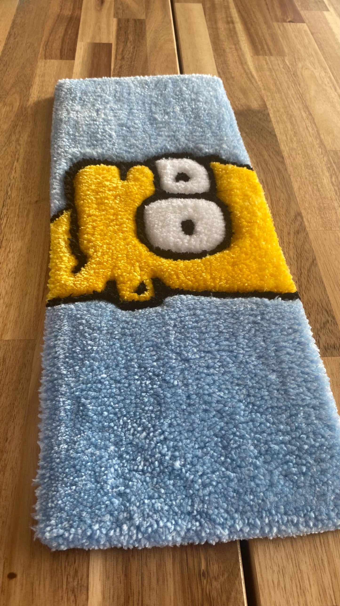 Bart Simpson Keyboard Rug - 44x16cm Handmade Tufted Desk Mat