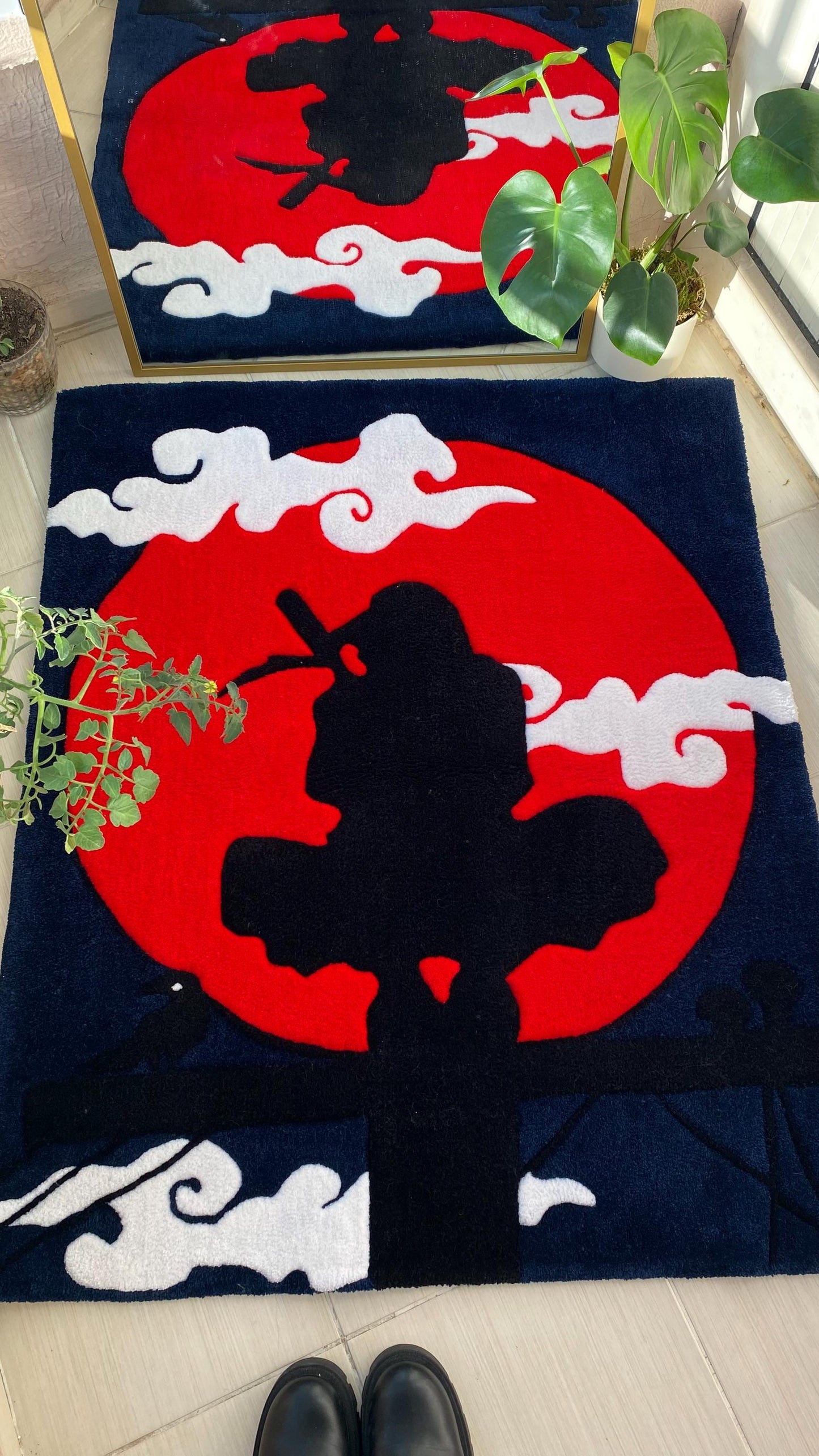 Itachi Uchiha Rug - 114x95cm Handmade Naruto Anime Wall Art