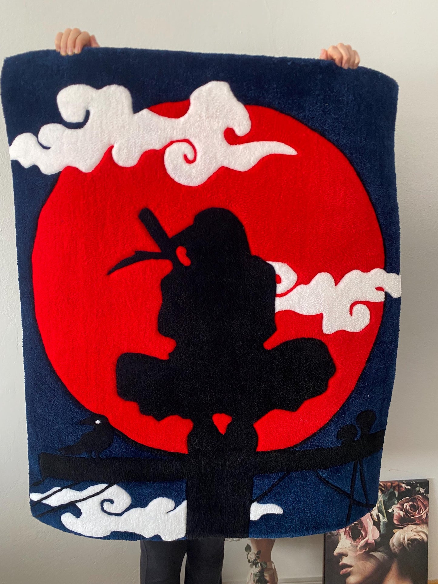 Itachi Uchiha Rug - 114x95cm Handmade Naruto Anime Wall Art