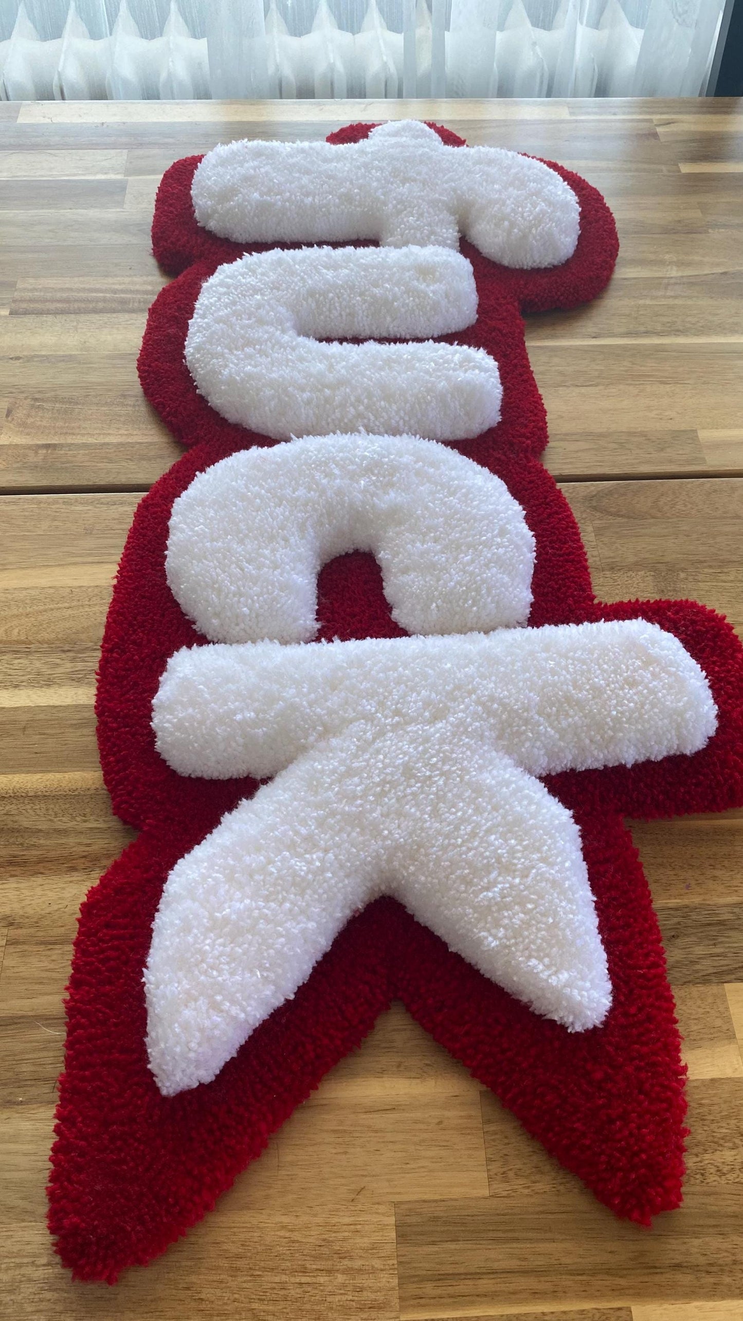 F1CK Rug - 87x37cm Handmade 3D Fluffy Statement Wall Art