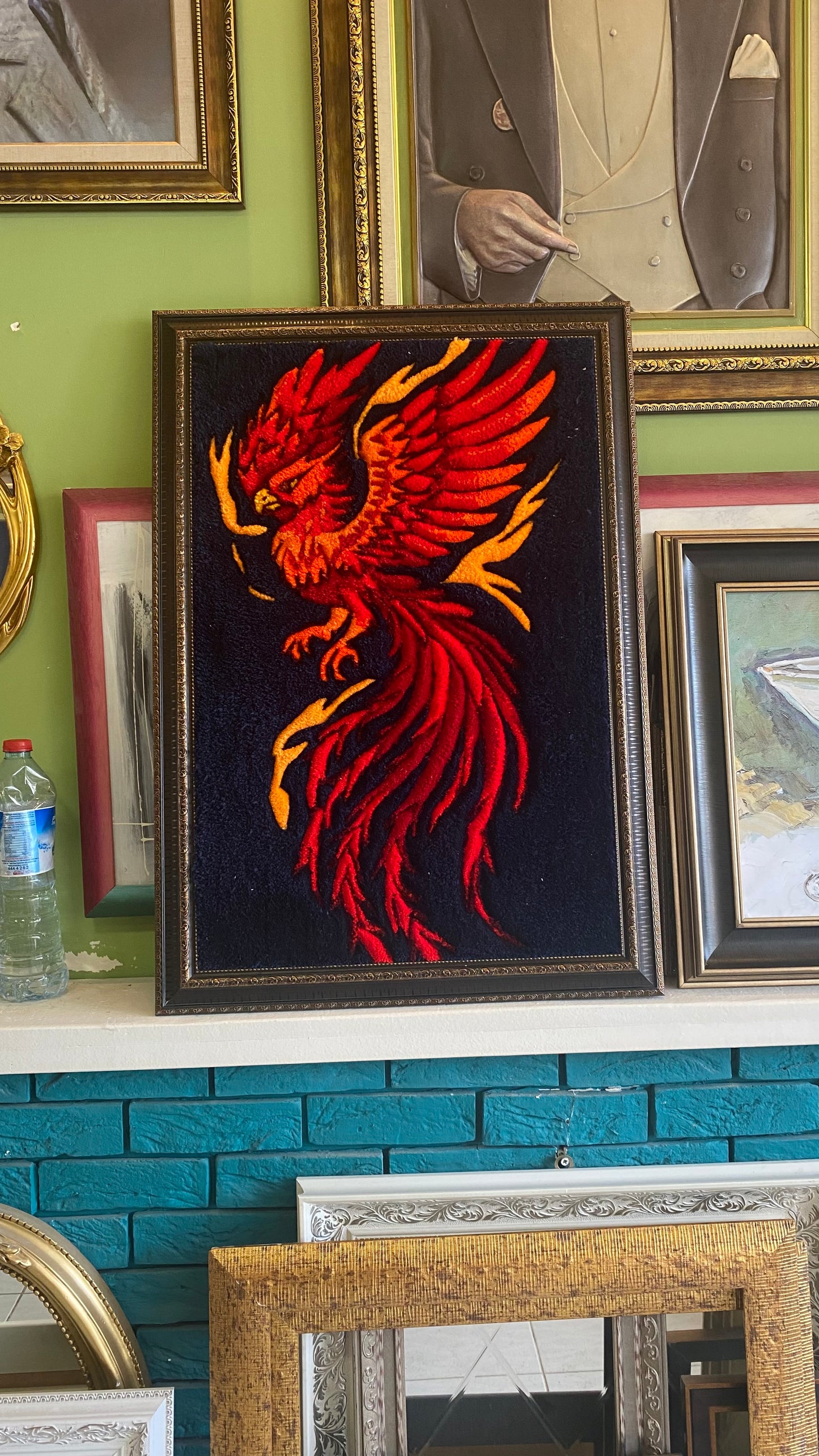 Phoenix Tufted Halı Duvar Süslemesi