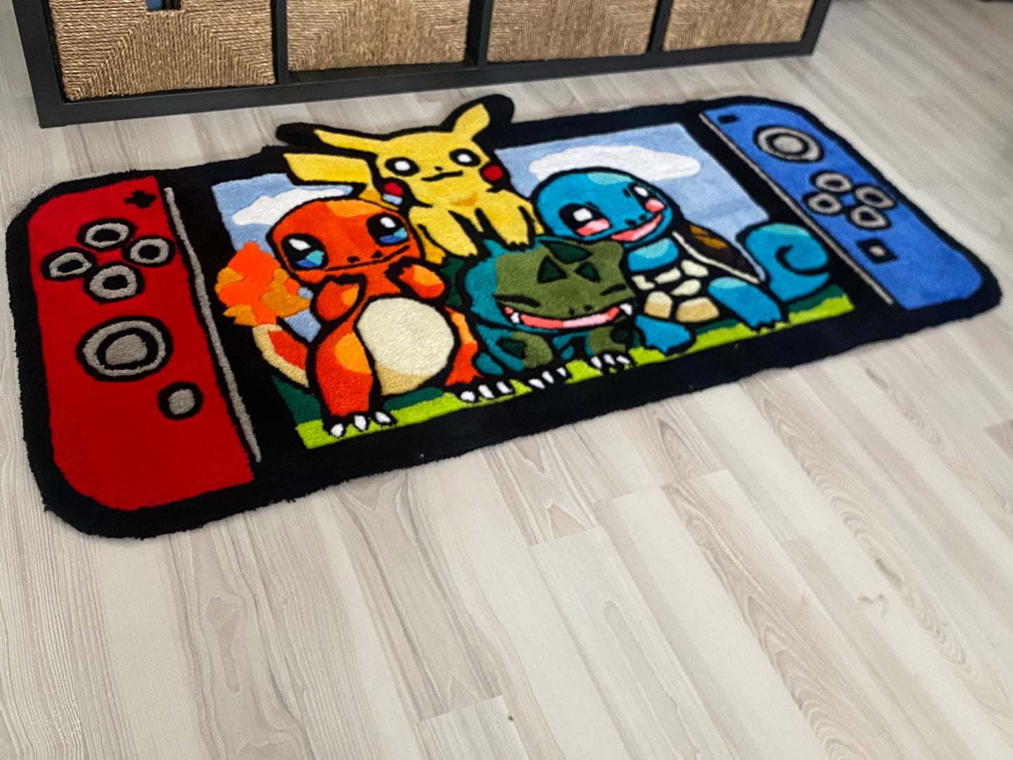 Pokemon Game Boy Tufting Halı, Akrilik, 140x67 cm