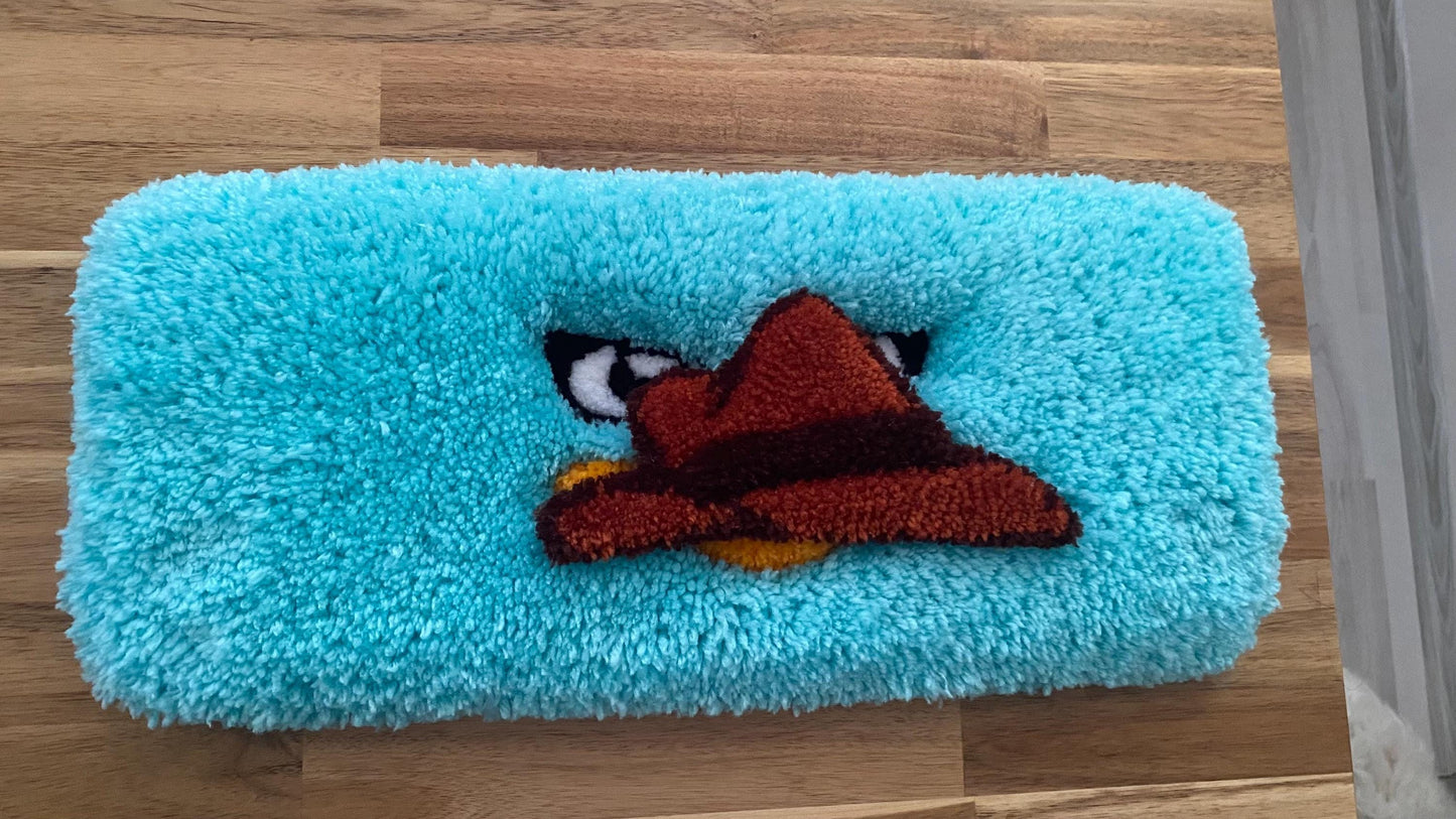 Perry the Platypus Klavye Halısı - Turkuaz Gizli Ajan Masa Paspası 44x16cm