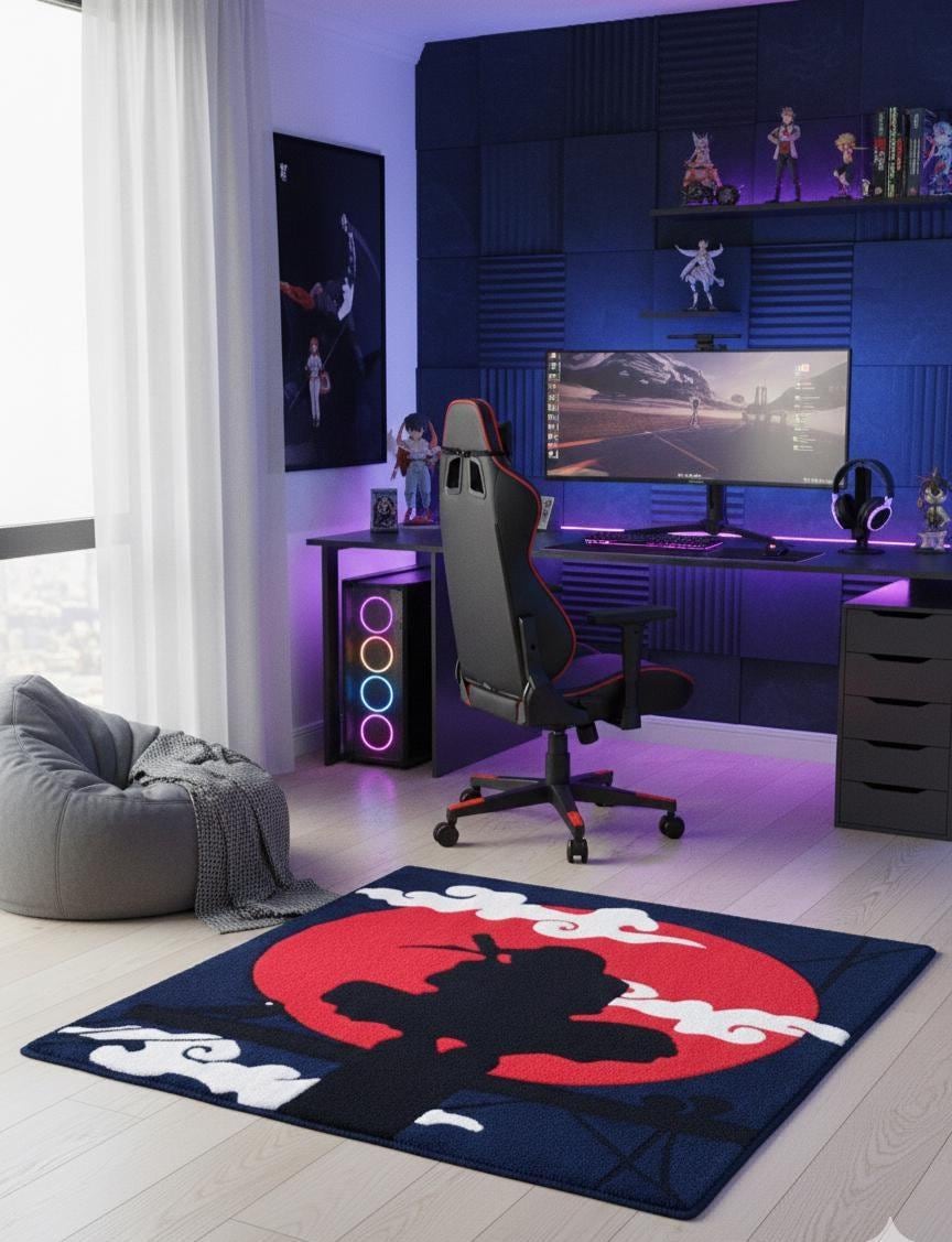 Itachi Uchiha Rug - 114x95cm Handmade Naruto Anime Wall Art