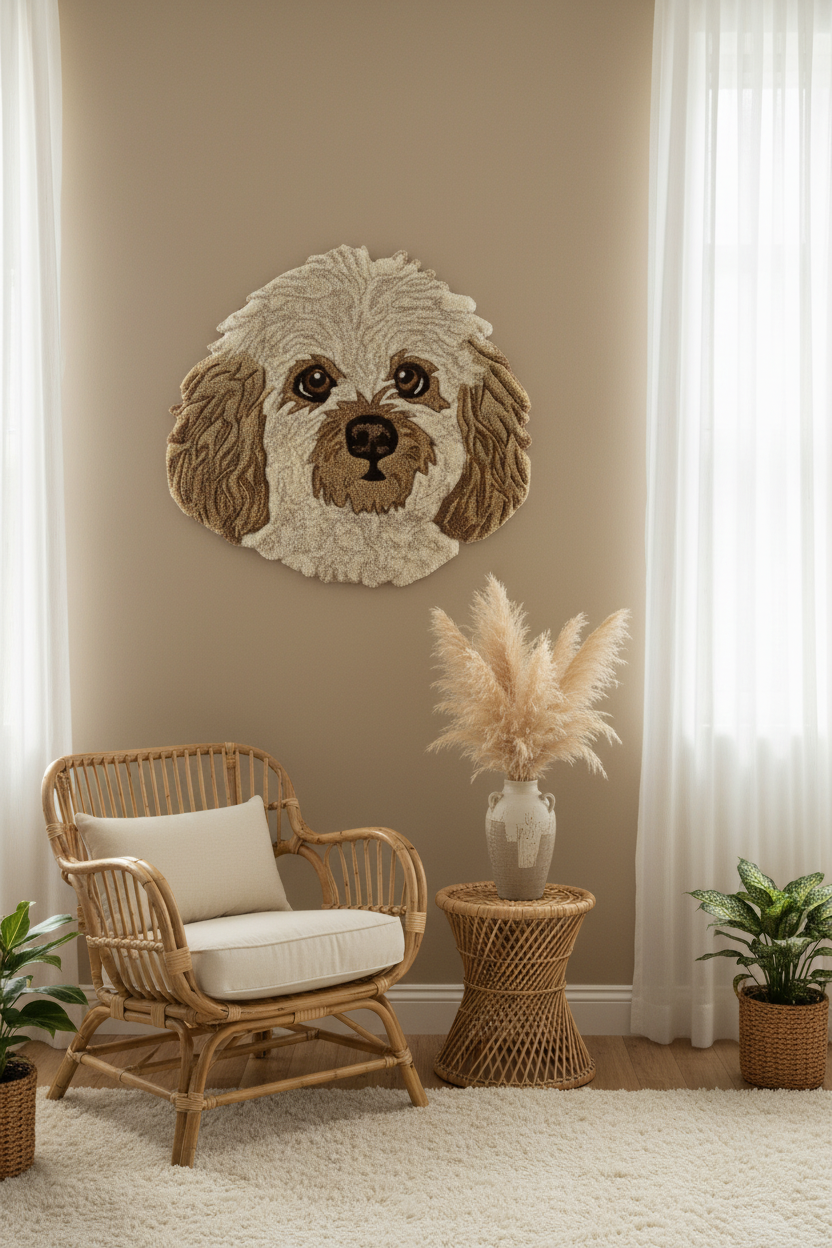 Custom Dog Portrait Rug