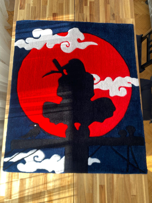 Itachi Uchiha Rug - 114x95cm Handmade Naruto Anime Wall Art