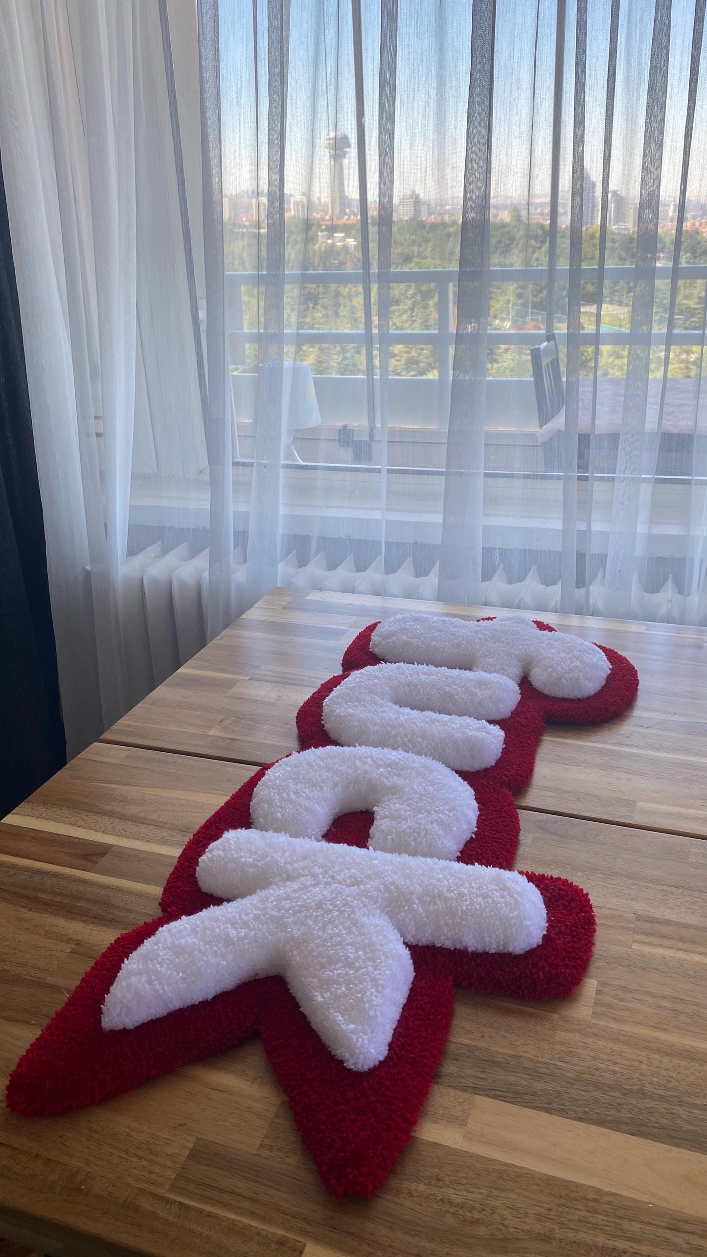 F1CK Rug - 87x37cm Handmade 3D Fluffy Statement Wall Art