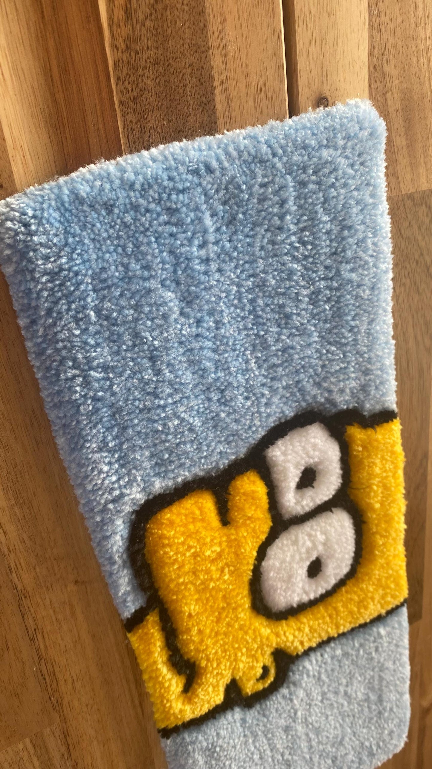 Bart Simpson Keyboard Rug - 44x16cm Handmade Tufted Desk Mat